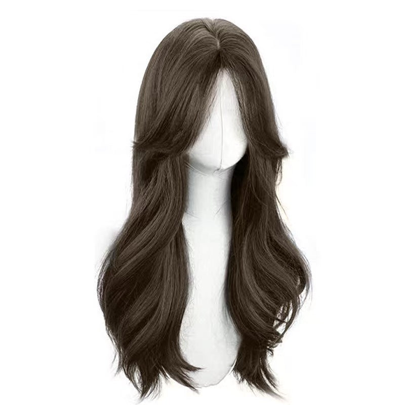 Breathable mesh bottom design, colorful gradient long hair cosplay special full head cover
