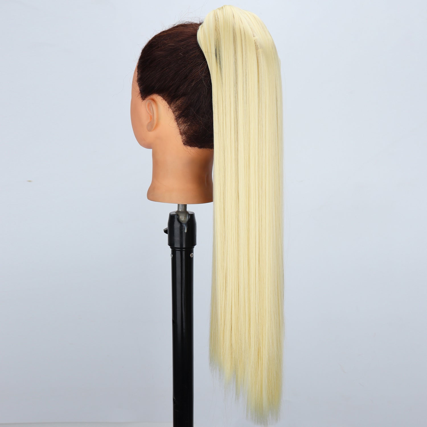 New wig, women's ponytail, medium long hair, simulated hair, natural micro curls, grab clip style ponytail, high ponytail, fake