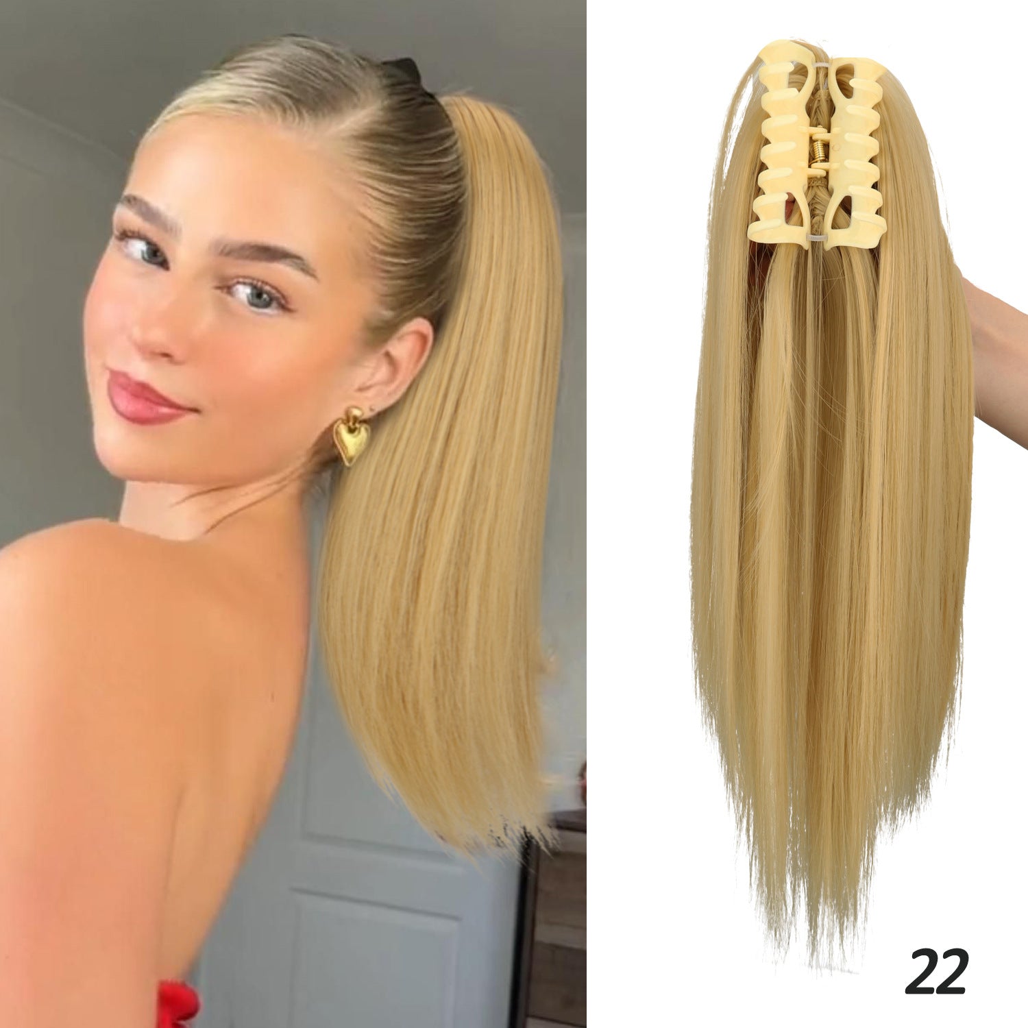 European and American Ins style high skull top big wave half head wig gradient brown long curly hair replacement patch
