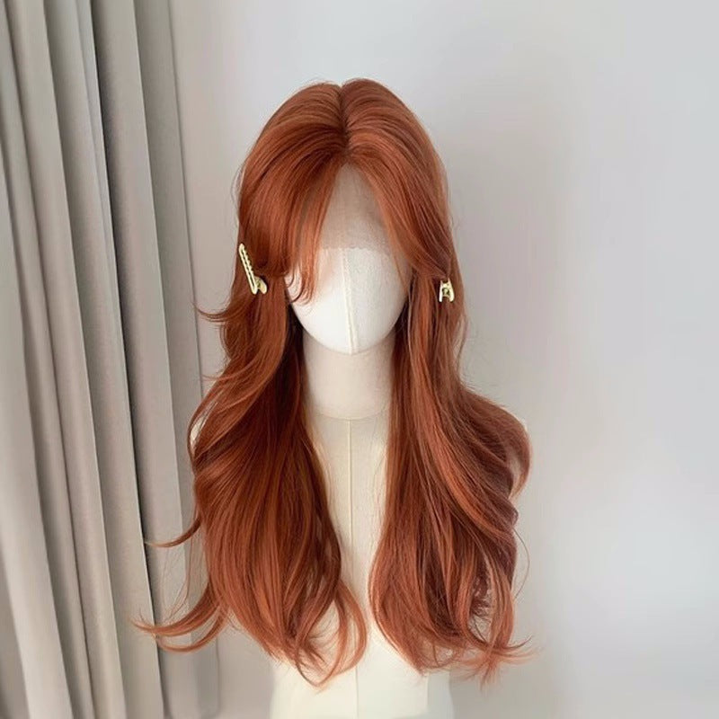 Breathable mesh bottom design, colorful gradient long hair cosplay special full head cover