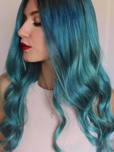 Cross border counter quality! Flame retardant synthetic goddess curly hair half head set headband style, worn in 3 seconds to complete the styling