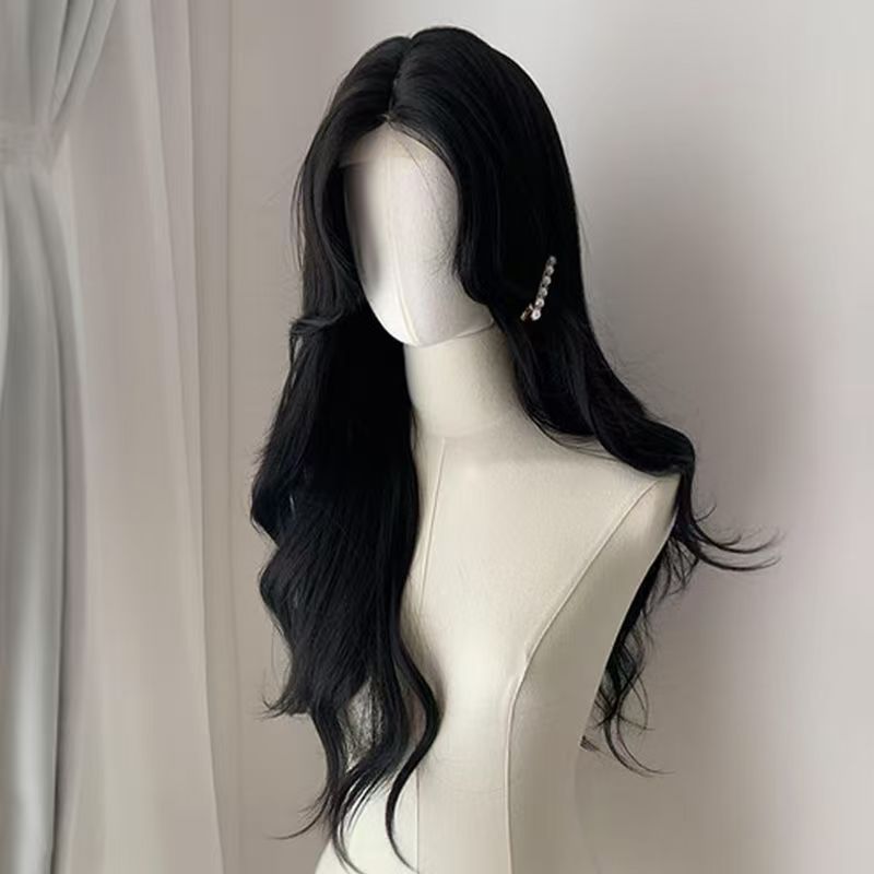 Breathable mesh bottom design, colorful gradient long hair cosplay special full head cover