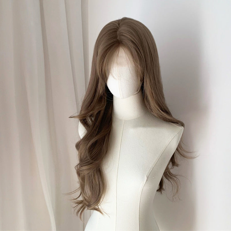 Breathable mesh bottom design, colorful gradient long hair cosplay special full head cover